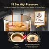 Kép 2/16 - HiBREW H11 1450 W kávéfőző, 19 bar-os félautomata eszpresszógép - Ezüst