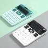 Kép 10/13 - Mechanikus számológép 12 számjegyű, nagy napelemes és LCD-kijelzővel - Lila