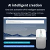 Kép 8/20 - M1 vezeték nélküli hangfordító mesterséges intelligencia egér - Fehér