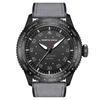 Kép 15/19 - North Edge Mach Watch Pilot Watch Napelemes Férfi karóra, 50M vízálló - Fekete