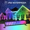 Kép 7/12 - 48W 72LED RGB lámpa, UV fekete fényű fali alátét, UV fényű rúdmosó lámpa