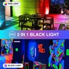 Kép 11/12 - 48W 72LED RGB lámpa, UV fekete fényű fali alátét, UV fényű rúdmosó lámpa