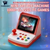 Kép 3/12 - POWKIDDY A6 Plus Retro kézi játékkonzol 1000+ klasszikus játékkal - Piros és fehér