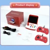 Kép 8/12 - POWKIDDY A6 Plus Retro kézi játékkonzol 1000+ klasszikus játékkal - Piros és fehér