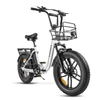 Kép 18/20 - Samebike C05 PRO összecsukható elektromos kerékpár, 20 * 4 hüvelykes zsírabroncsok, 500 W-os motor - Fehér