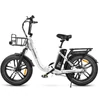 Kép 1/20 - Samebike C05 PRO összecsukható elektromos kerékpár, 20 * 4 hüvelykes zsírabroncsok, 500 W-os motor - Fehér