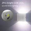 Kép 12/15 - AC 85-265V 6W Cube LED fali lámpa, modern COB fali lámpa - Fehér, meleg fehér, fényű, 2-es típus