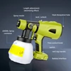 Kép 3/7 - Akkus festékszóró, DEWALT RYOBI 20V Max akkumulátor csere - Zöld