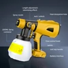 Kép 3/6 - Akkus festékszóró, DEWALT RYOBI 20V Max akkumulátor csere - Sárga