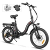 Kép 1/20 - SAMEBIKE CY20 összecsukható elektromos kerékpár, 20*2,35 hüvelykes küllős kerék, 350 W-os motor - Fekete