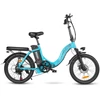 Kép 19/20 - SAMEBIKE CY20 összecsukható elektromos kerékpár, 20*2,35 hüvelykes küllős kerék, 350 W-os motor - Világos kék