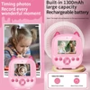 Kép 6/15 - S5 1080P Kids azonnali nyomtatási fényképezőgép, digitális fényképezőgép gyerekeknek, digitális videokamera - Pink
