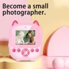 Kép 6/14 - Nagy tisztaságú azonnali nyomtatási kamera, mini kamera hőnyomtatással gyermekek számára - Pink