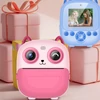 Kép 14/14 - Nagy tisztaságú azonnali nyomtatási kamera, mini kamera hőnyomtatással gyermekek számára - Pink