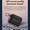 Kép 8/20 - ZEALOT S75 Outdoor BT 5.2 hangszóró, 10 W térhatású hang, hordozható kerékpáros hangszóró szíjjal - Kék