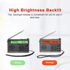 Kép 13/16 - HanRongDa HRD-757 többsávos rádió (FM AM MW SW V.UHF AIR WB) - Narancs