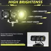 Kép 5/8 - Motorkerékpár spotlámpák, motorkerékpár LED-es menetlámpák (2 db) - 3 lencse
