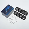 Kép 4/8 - Motorkerékpár spotlámpák, motorkerékpár LED-es menetlámpák (2 db) - 4 lencse
