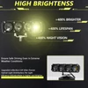 Kép 5/8 - Motorkerékpár spotlámpák, motorkerékpár LED-es menetlámpák (2 db) - 4 lencse