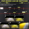 Kép 6/8 - Motorkerékpár spotlámpák, motorkerékpár LED-es menetlámpák (2 db) - 4 lencse