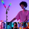 Kép 20/20 - RGB-S2 rugalmas, kétkarú RGB videolámpa, 36 W-os fényképezési LED-töltőlámpa, hangszedő ritmusfény