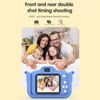 Kép 16/18 - X13S 1080P Kids digitális fényképezőgép, aranyos digitális videokamera gyerekeknek - Kék