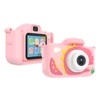 Kép 4/14 - X13S 1080P Kids digitális fényképezőgép, aranyos digitális videokamera gyerekeknek - Pink