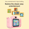 Kép 8/14 - X13S 1080P Kids digitális fényképezőgép, aranyos digitális videokamera gyerekeknek - Pink