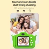 Kép 6/14 - X13S 1080P Kids digitális fényképezőgép, aranyos digitális videokamera gyerekeknek - Zöld