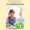 Kép 13/14 - X13S 1080P Kids digitális fényképezőgép, aranyos digitális videokamera gyerekeknek - Zöld