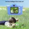 Kép 7/13 - X12S 1080P Kids digitális fényképezőgép, aranyos digitális videokamera gyerekeknek - Kék