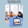 Kép 12/13 - X12S 1080P Kids digitális fényképezőgép, aranyos digitális videokamera gyerekeknek - Kék
