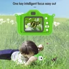 Kép 6/16 - X12S 1080P Kids digitális fényképezőgép, aranyos digitális videokamera gyerekeknek - Zöld