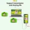 Kép 11/16 - X12S 1080P Kids digitális fényképezőgép, aranyos digitális videokamera gyerekeknek - Zöld