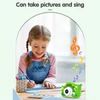 Kép 14/16 - X12S 1080P Kids digitális fényképezőgép, aranyos digitális videokamera gyerekeknek - Zöld
