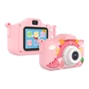 Kép 4/13 - X12S 1080P Kids digitális fényképezőgép, aranyos digitális videokamera gyerekeknek - Pink