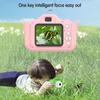 Kép 12/13 - X12S 1080P Kids digitális fényképezőgép, aranyos digitális videokamera gyerekeknek - Pink