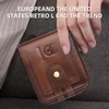 Kép 2/14 - BULLCAPTAIN valódi bőr férfi RFID-blokkoló, bifold pénztárca, rövid cipzáras kivitel - Barna