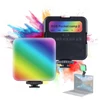 Kép 1/15 - Zseb RGB videolámpa, LED kitöltő lámpa, 3200K-6500K szabályozható videokonferencia lámpa