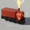 Kép 3/19 - Vintage Container Train illóolaj diffúzor távirányítóval otthoni használatra - Narancs