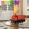 Kép 13/19 - Vintage Container Train illóolaj diffúzor távirányítóval otthoni használatra - Narancs