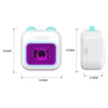 Kép 4/18 - Mini Pocket Thermal Instant fotónyomtató 7 színű LED fényű feliratozógép - Kék, 1 papírtekerccsel (57x25 mm)