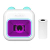 Kép 6/18 - Mini Pocket Thermal Instant fotónyomtató 7 színű LED fényű feliratozógép - Kék, 1 papírtekerccsel (57x25 mm)