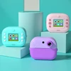 Kép 9/20 - Gyerekkamerás azonnali hőnyomtató, 2,0 hüvelykes képernyős fotónyomtató 48 MP hátlapi kamera, időzített fényképezés/videórögzítés támogatása, hőtinta nélküli nyomtatás - Pink, 1 fehér nyomtatott papírral