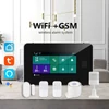 Kép 2/20 - 2G WiFi TY vezeték nélküli otthoni riasztórendszer 4,3 hüvelykes teljes érintőképernyős riasztópanel ujjlenyomat-feloldással