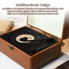 Kép 2/9 - CD-lejátszó, BT 5.0 zene, U lemezalbum, hordozható CD-lejátszó, beépített hangszórók távirányítóval - Barna