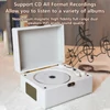 Kép 4/9 - CD-lejátszó, BT 5.0 zene, U lemezalbum, hordozható CD-lejátszó, beépített hangszórók távirányítóval - Barna
