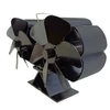 Kép 5/12 - Fakályha ventilátor, hőhajtású kettős csendes motor, 6 lapáttal, nem elektromos - Fekete, 1-es típus