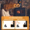 Kép 9/10 - Fakályha ventilátor, hőhajtású kettős csendes motor, 6 lapáttal, nem elektromos - Fekete, 2-es típus