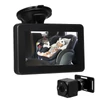 Kép 1/8 - 4,3 hüvelykes HD 1080P autós babafigyelő autósülés kamerával